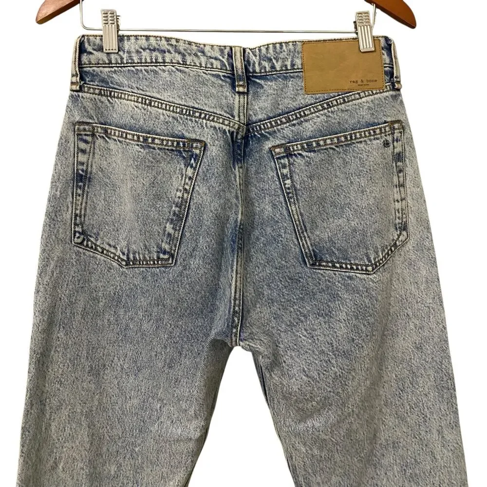 Rag & Bone Maya High Rise Ankle Slim Jeans US 28 Belmar Blue Rigid Denim